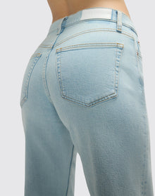 Womens | Comfort Stretch Mid Rise Wide Leg Crop | Ola Indigo