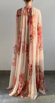 Pleated Maxi Dress | Ivory Mix