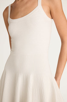 Ottoman Knit Mini Dress | Blanc