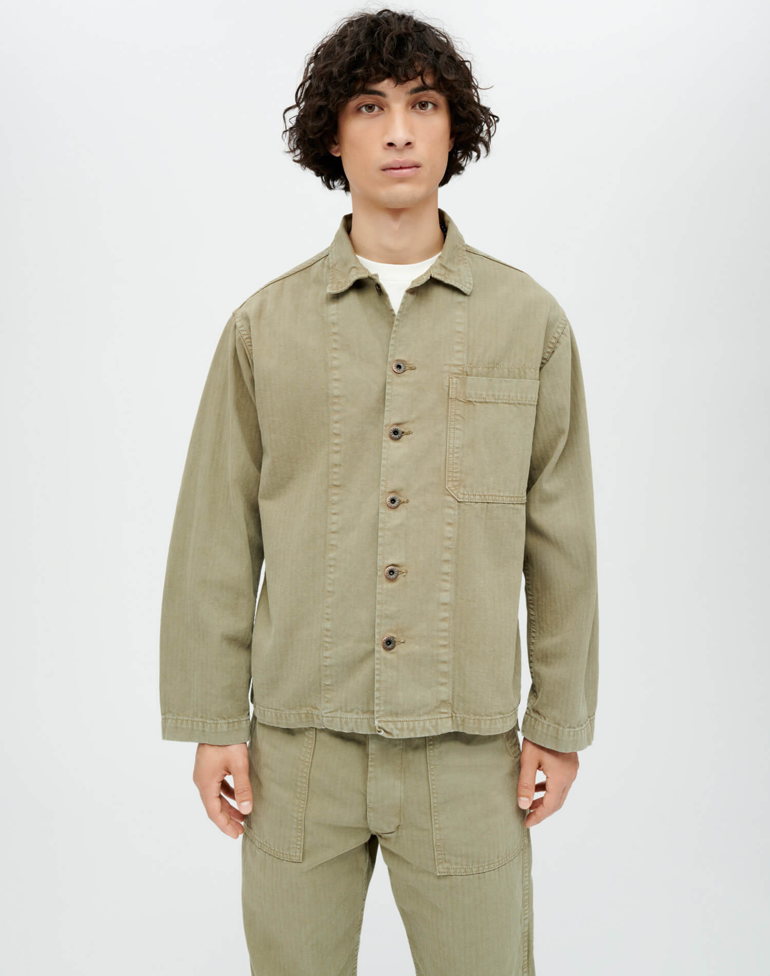 Mens | Cadet Shirt Jacket | Dirty Sage