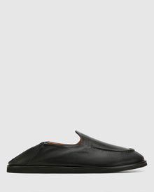 Mens | Reef Leather Slipper | Black