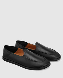 Mens | Reef Leather Slipper | Black