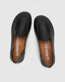 Mens | Reef Leather Slipper | Black