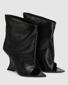 Womens | Reptile Leather Boot | Black
