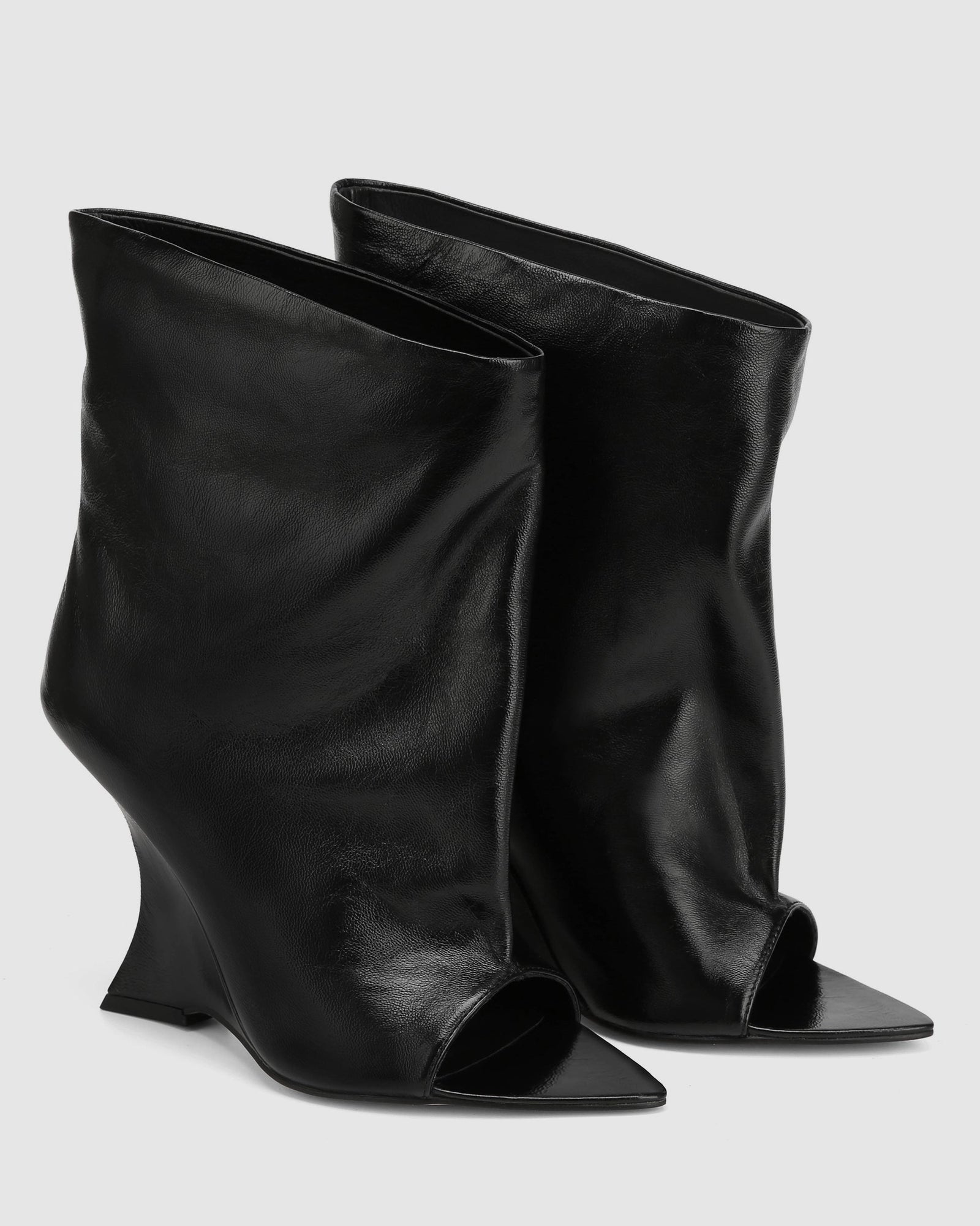 Womens | Reptile Leather Boot | Black