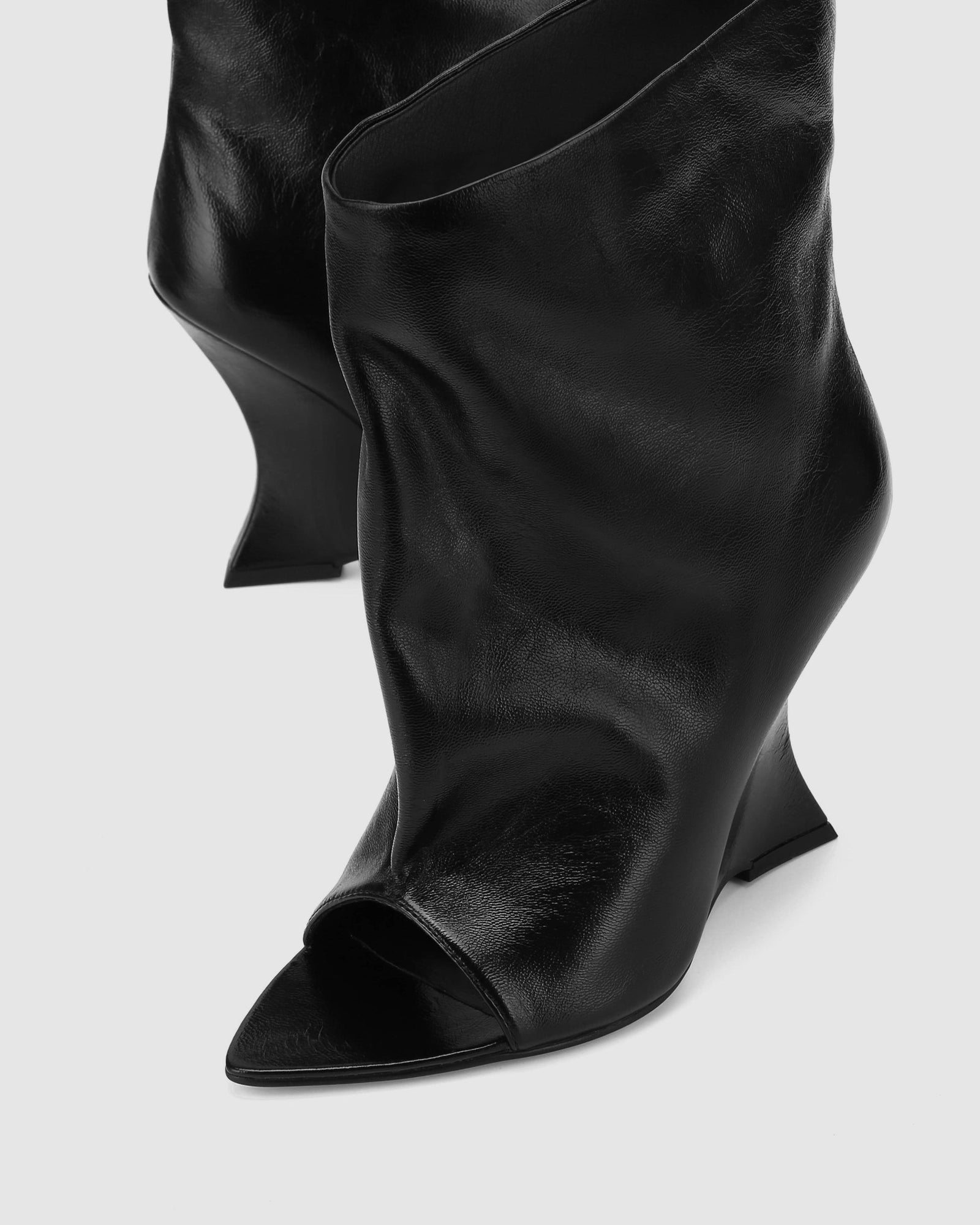 Womens | Reptile Leather Boot | Black