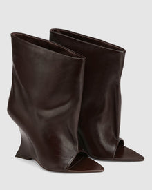 Womens | Reptile Leather Boot | Brown