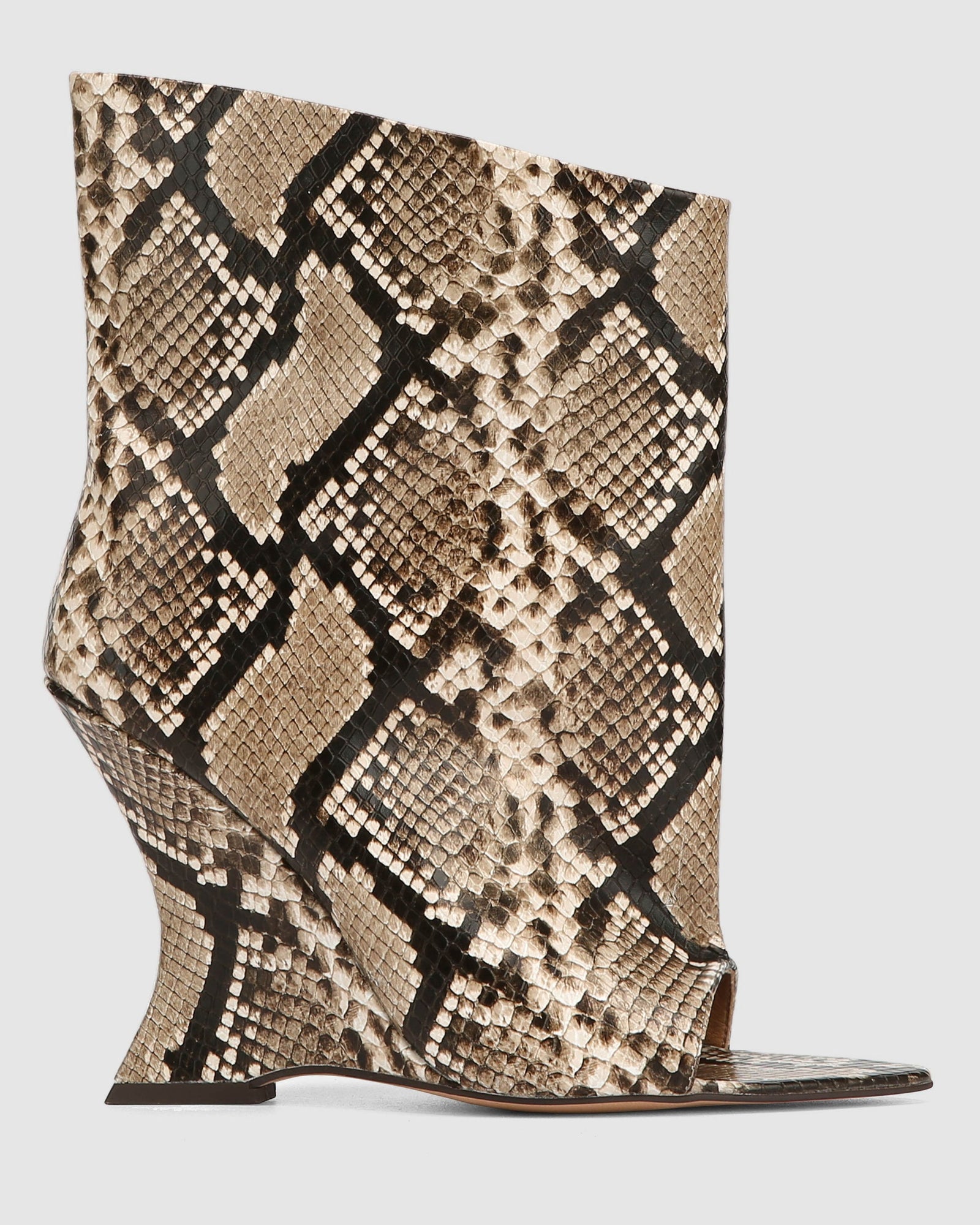 Womens | Reptile Leather Boot | Natural Snake