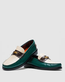 Mens | Roma Leather Loafer | Vintage Green