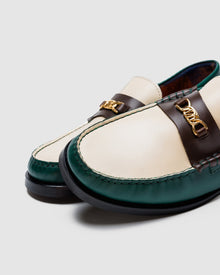 Mens | Roma Leather Loafer | Vintage Green