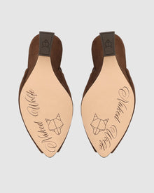 Womens | Ronnie Suede Heel | Brown