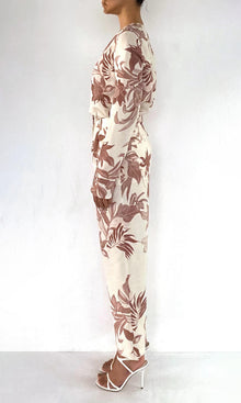Rococo Sand | Cali Thin Linen Cotton Ankle Length Tapered Pants | Beige Brown