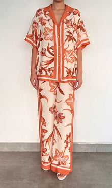 Rococo Sand | Ciro Viscose Crepe Heavy (Skw 3202) Elasticated Pyjama Pants | Beige Brown