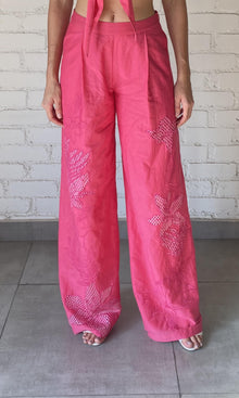Rococo Sand | Cleo Cotton Silk Pant | Pink