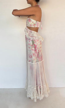Womens | Dora Cotton Long Dress | Pink Multi