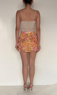 Womens | Inv Viscose Geoergtte Short Skirt | Yellow