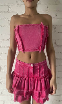 Womens | Juju Cotton Twill Corset | Pink