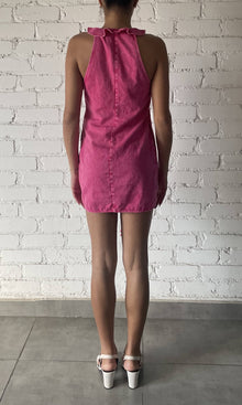 Rococo Sand | Juju Cotton Twill Short Dress | Pink