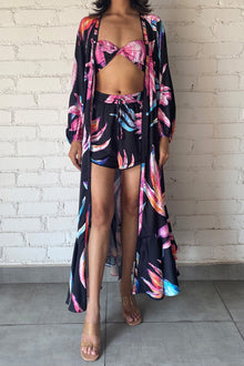 Margo Cape | Black/Multi