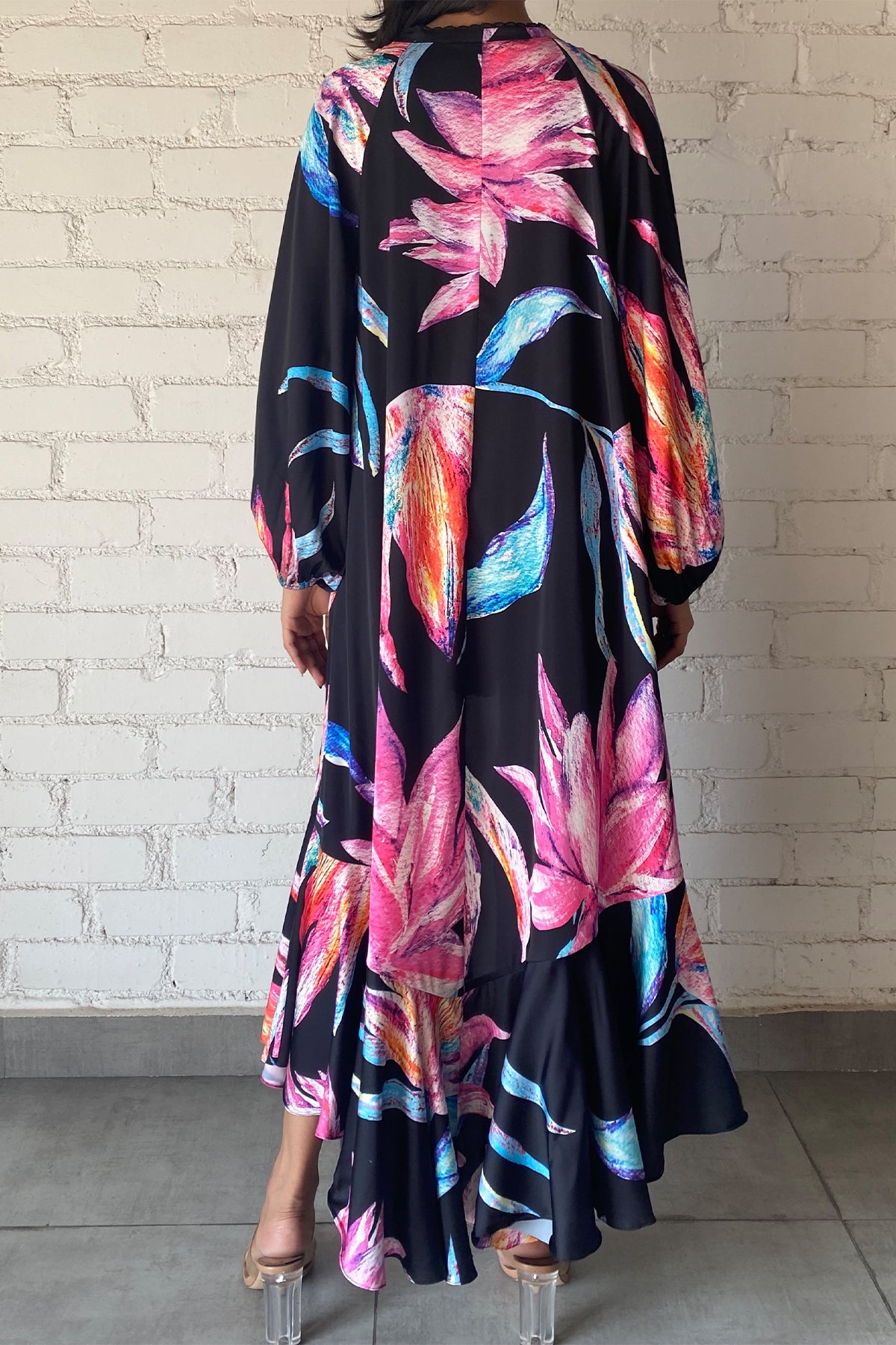 Margo Cape | Black/Multi