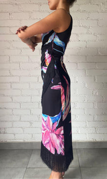 Womens | Margo Polyester Midi Dress | Black