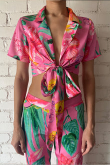 Megan Top | Pink Floral