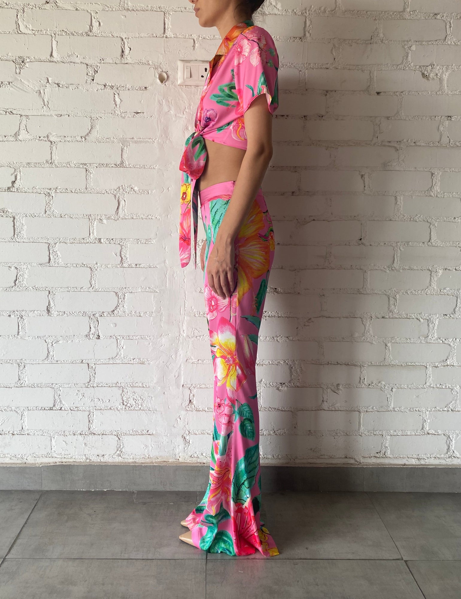 Megan Top | Pink Floral