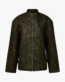 Vintage Patina Jacket | Black/Dark Green