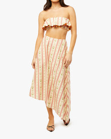 Ruffle Bandeau Top | Lemon Icing