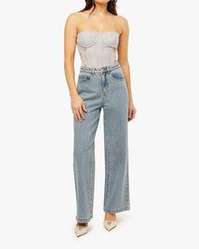 Lace Corset | Icelandic Blue