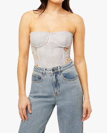 Lace Corset | Icelandic Blue