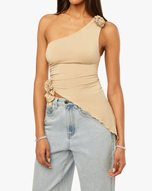 Asymmetrical Rose Top | Safari
