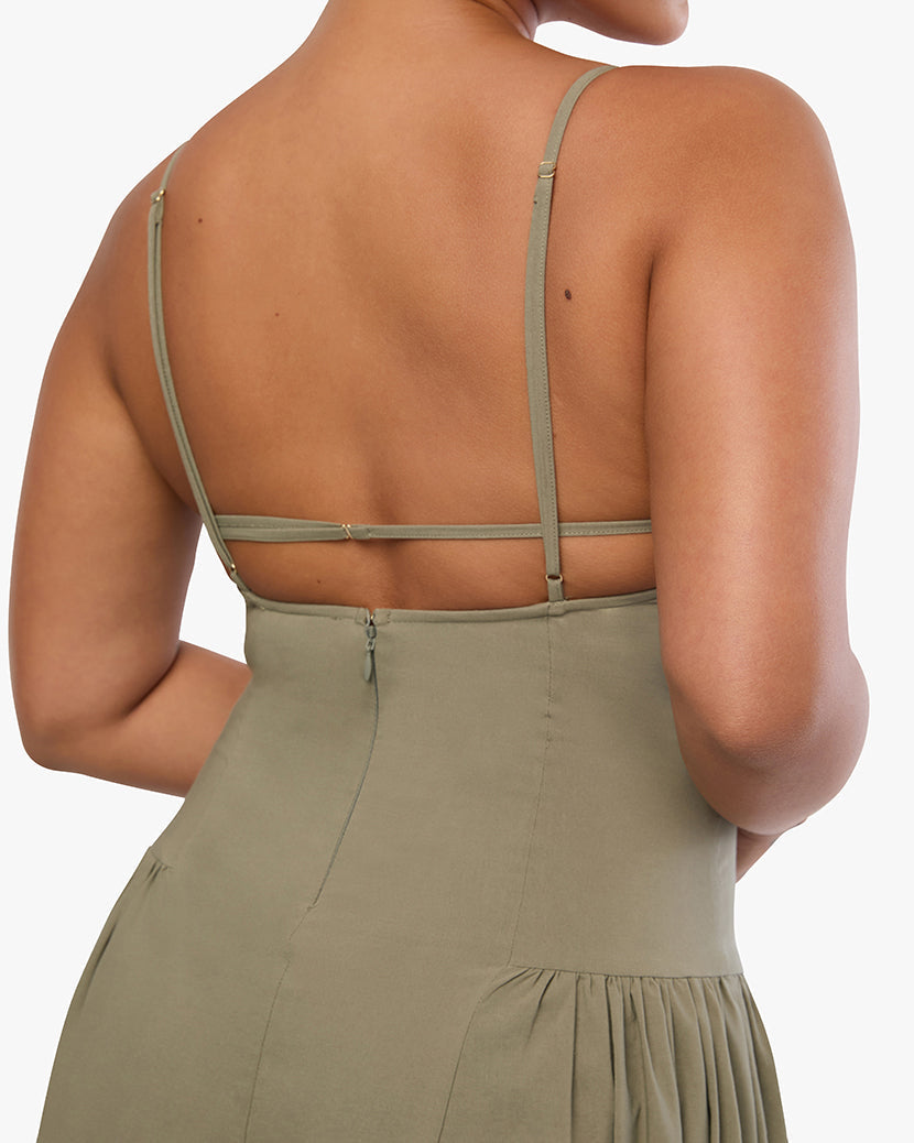 Flare Panel Midi Dress | Laurel Oak