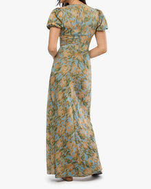 Puff Sleeve Maxi Dress | Dream Blue