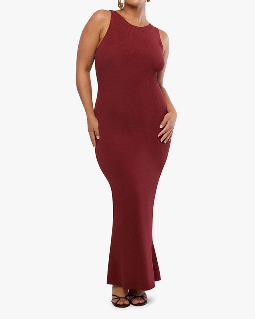 Flutter Muscle Tank Maxi Dress | Russet