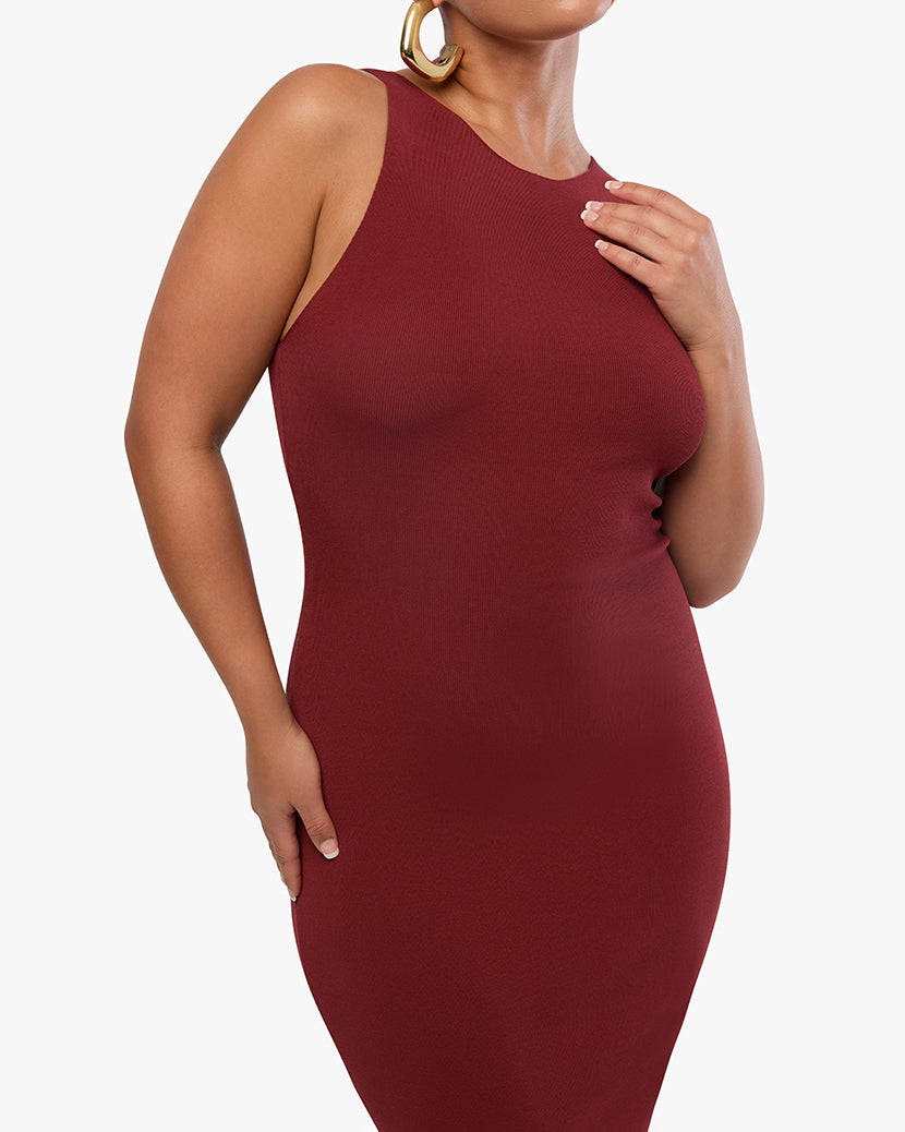 Flutter Muscle Tank Maxi Dress | Russet