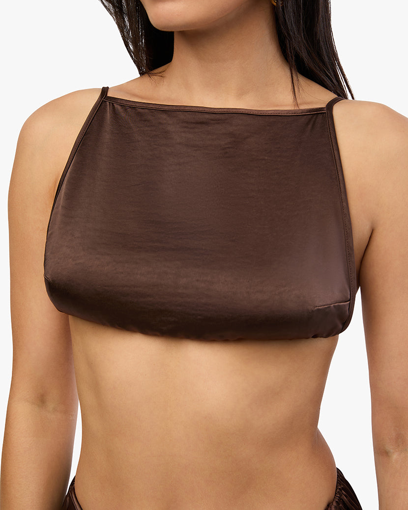 Backless Square Top | Muted Eggplant