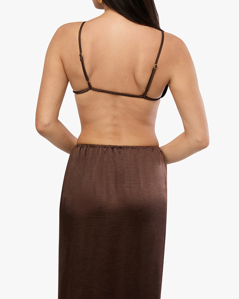 Backless Square Top | Muted Eggplant