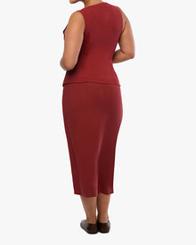 A-line Midi Skirt | Russet