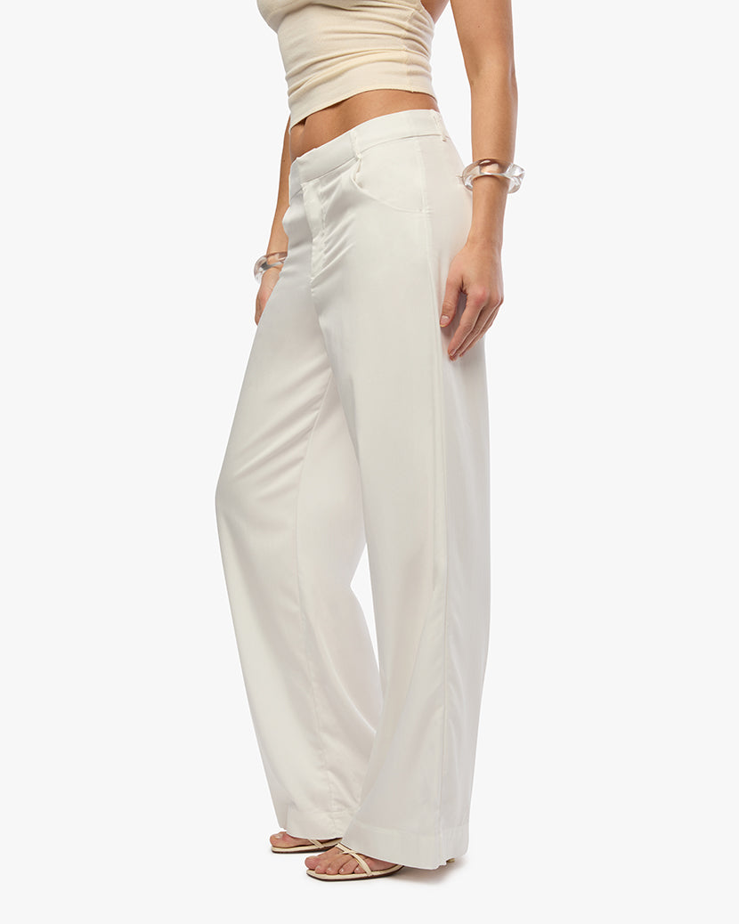 Straight Leg Pant | White
