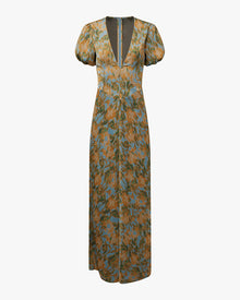 Puff Sleeve Maxi Dress | Dream Blue