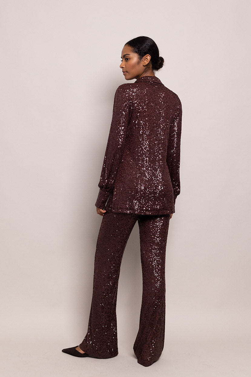 Margaret Top | Rum Raisin Sequin