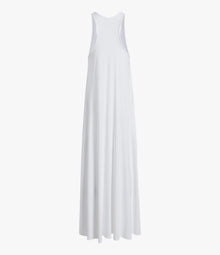 Another Tomorrow Racerback Dress in White – Cotton Women's Dress