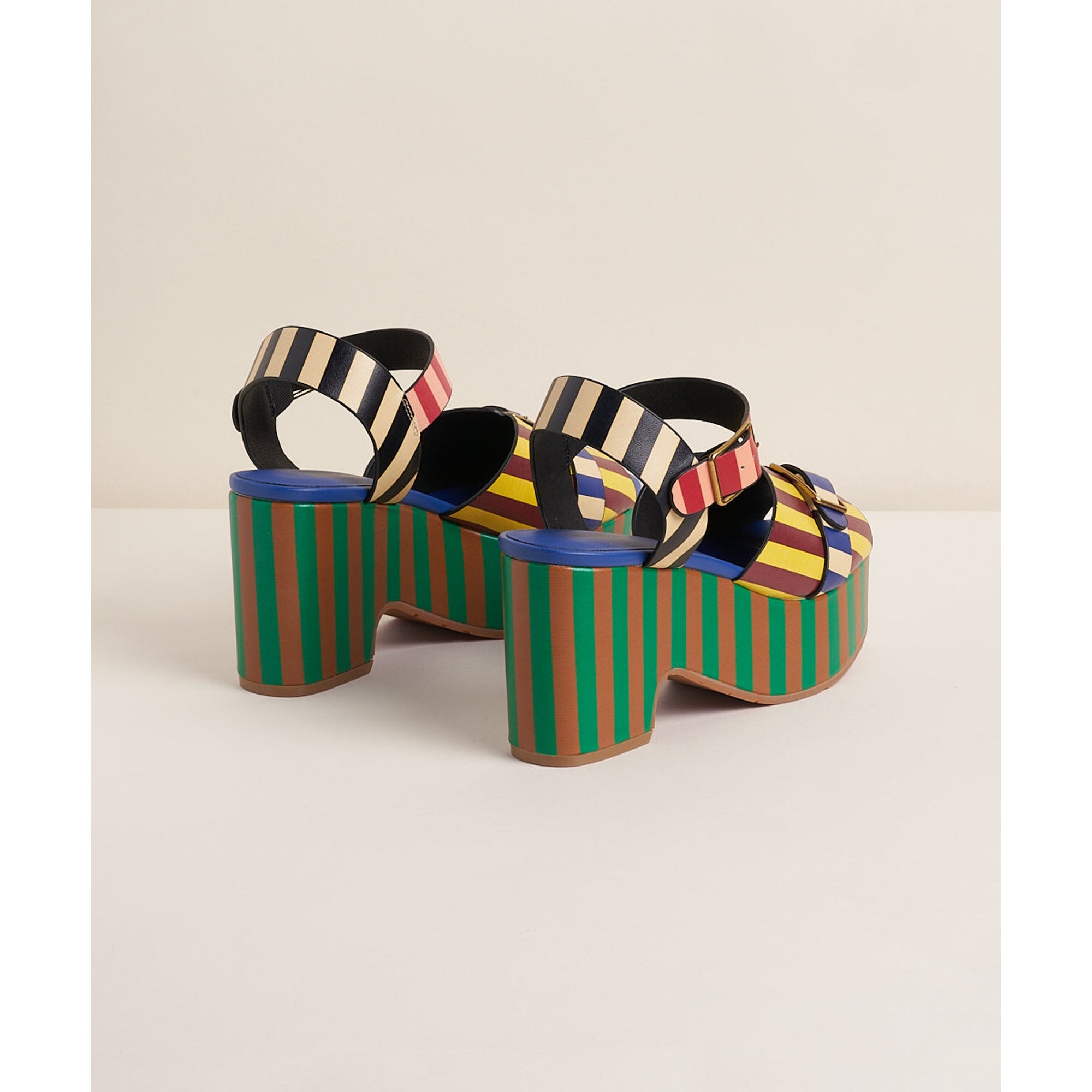 Raf Chunky Platform Sandal | Stripe Multi