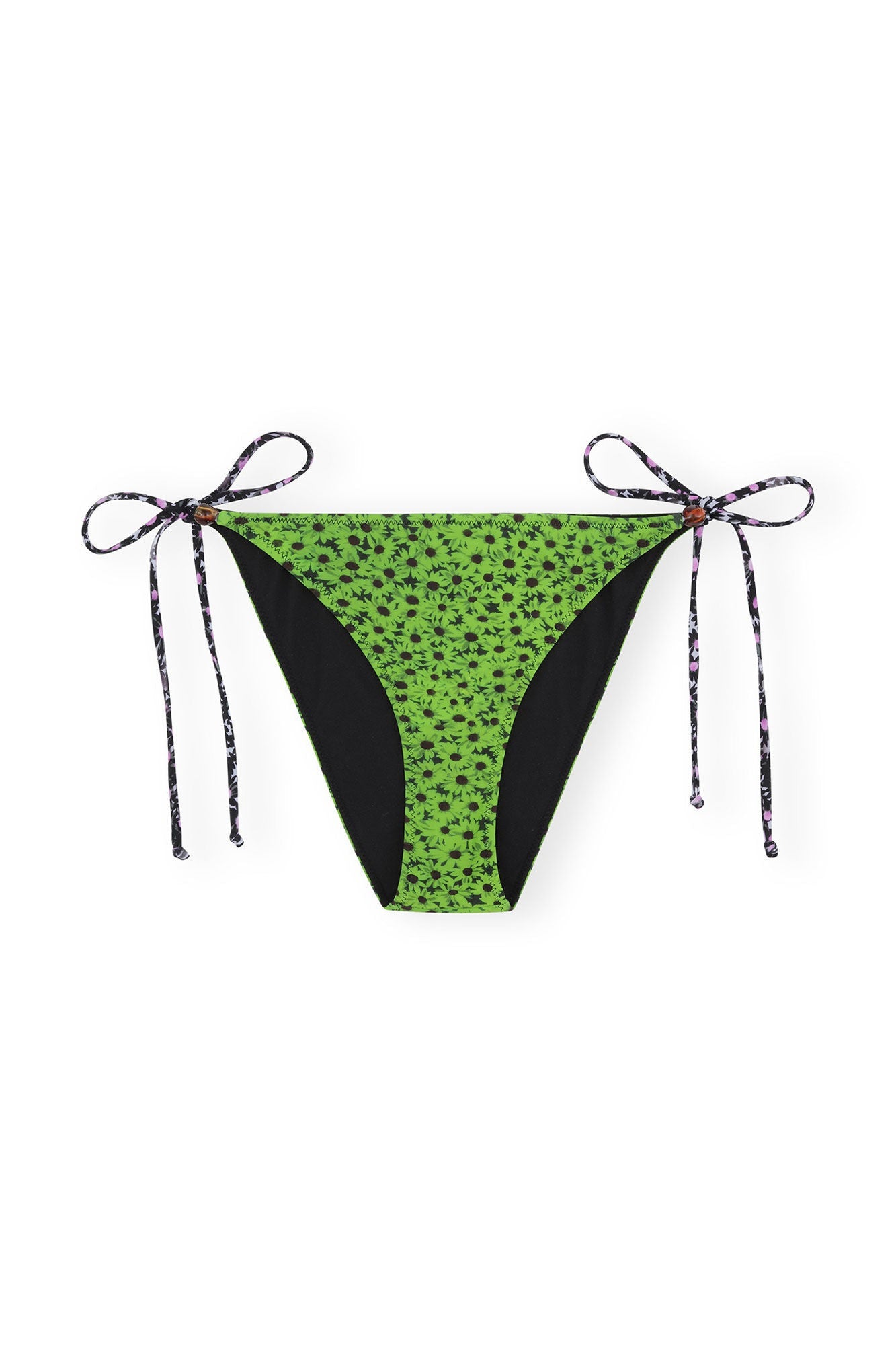 Recycled Printed Beads String Bikini Briefs | Tender Shoots