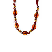 Amber Bandana Beaded Amber Necklace - Adina's Jewels