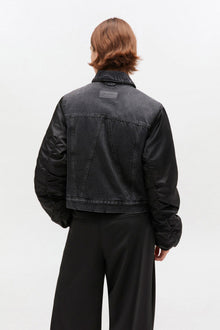 Rigid Denim Jacket | Black Washed