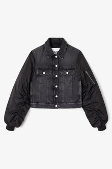 Rigid Denim Jacket | Black Washed