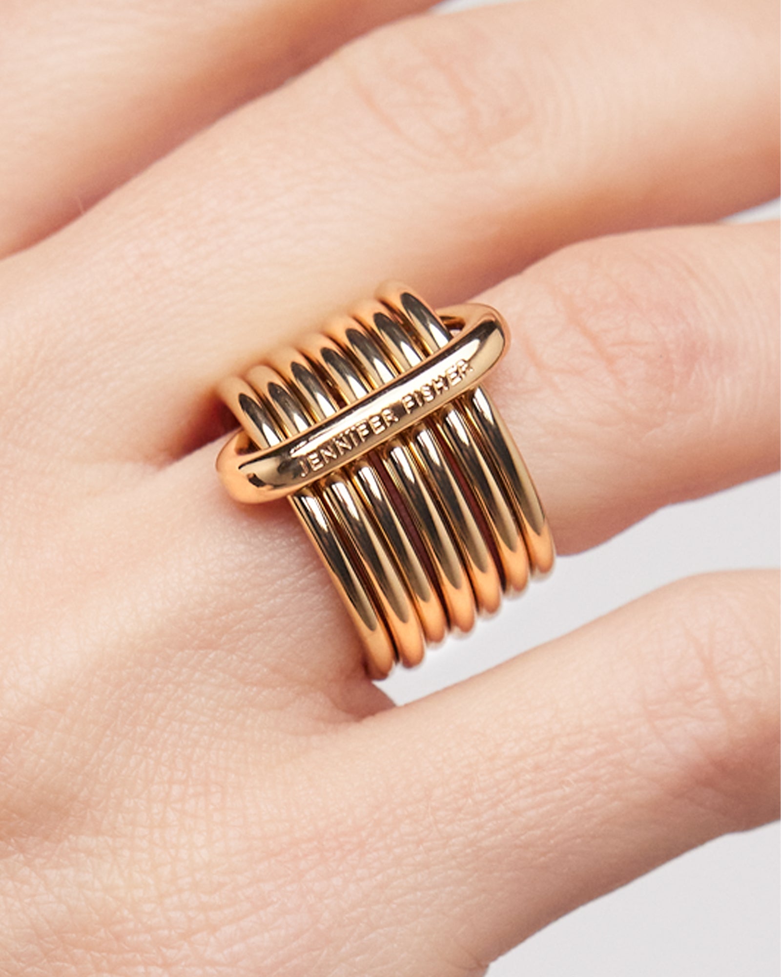 Ring Set ring - front view | gold rings