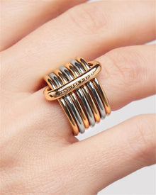 Ring Set ring - close-up detail | gold rings